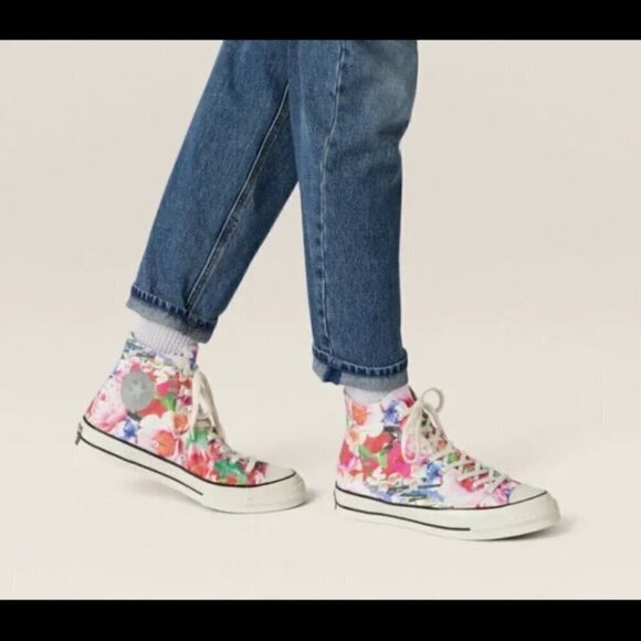 Converse Shoes - Converse Heart of the City Chuck 70 Floral High Top Paris Marquis Mills 9.5 11.5